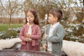 Little Dutch-Jongens overhemd-Off white