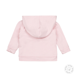 Dirkje-Baby Girls cardigan reversible Bio Cotton-Light Pink