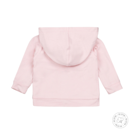 Dirkje-Baby meisjes vest omkeerbaar Bio Cotton-Licht roze