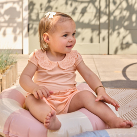 Dirkje-Meisjes Jogging shorts-Peach