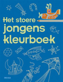 Deltas-Het Stoer Jongens Kleurboek -Blauw