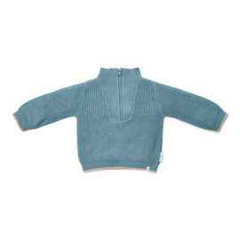 Little Dutch-Jongens gebreide sweater-Stone Blue