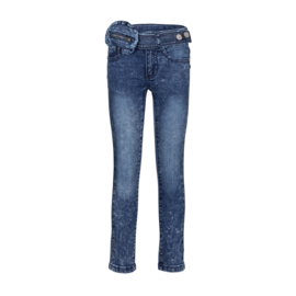Dutch Dream Denim-Meisjes Jeans broek- Skinny-Ngombe -Washed Blauw