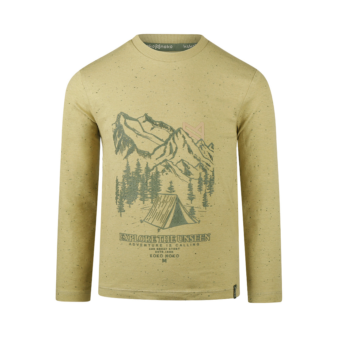 Koko Noko-Jongens T-shirt ls-Dusty green