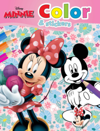Walt Disney color and stickers - Minnie-Roze