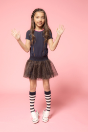 B.Nosy-Girls socks B.classic cool with vertical stripes-Oxford stripe