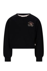 Moodstreet-Meisjes SOTA cropped sweater-black