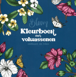 Interstat-Kleurboek voor volwassenen-Bloom-Blauw