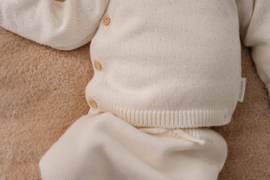 Little Dutch -Gebreid vestje overslag-Off white