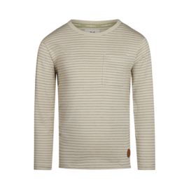 Koko Noko-Jongens T-shirt Lange mouw- Pebble