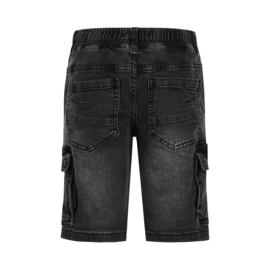No Way Monday-Jongens  Jeans korte broek-Zwarte jeans