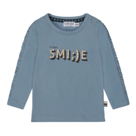 Dirkje-Meisjes T-shirt ls-Faded Blauw