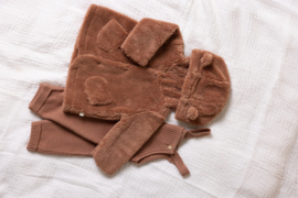 Petite Maison-Keddy Fluffy jas met capuchon-Caramel