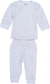 Beeren pyjama hartjes en bloemetjes-White