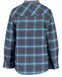 Blue Seven-Kids Boys woven shirt-Night Blue check orig