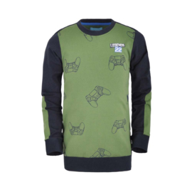 Legends22-Jongens sweater Lincoln-Cactus Groen