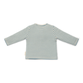 Little Dutch - T-shirt ls-Steen blauw streep