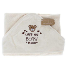 VIB-Badcape Love you BEARY much-Beige