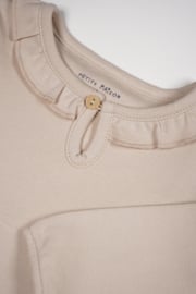 Petite Maison- T-shirt-Kaya met ruchesdetail-Bruin