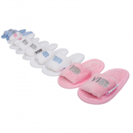 VIB-Girls Baby Slipper VIB' -Rose-silver