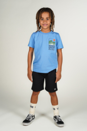 Moodstreet-Jongens  LEWIS Waves-spot-T-shirt-Miami Blauw
