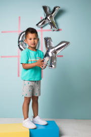 Bampidano Junior Boys short sleeve T-shirt Enzo plain with print CACTUS-Green