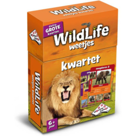 Identity Games-Wildlife weetjes kwartet- Kaartspel-Oranje