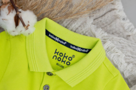 Koko Noko-Jongens Noah polo ss Bio Cotton-Neon yellow