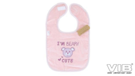 VIB- Slabbetje I'm Beary Cute -Rose smoke