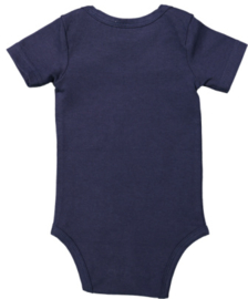 Dirkje-Baby Jongens romper korte mouw- Navy