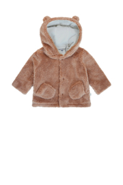 Petite Maison-Keddy Fluffy jas met capuchon-Caramel