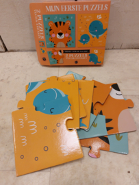 Image Books- Mijn Eerste Puzzels- Tijger & lachende vissen-Orange