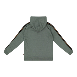 No Way Monday-Jongens Sweater with hood ls-Faded green