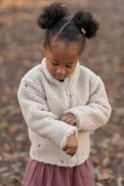 Little Dutch-Meisjes teddy vest-Zand