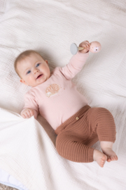 Petite Maison-Koko double jersey t-shirt with chest print-Pastel pink