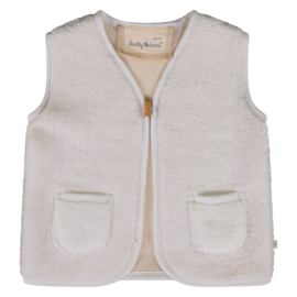 Ducky Beau-Meisjes Bodywarmer-Shortbread-Wit