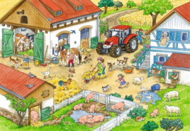 Ravensburger Puzzel 2x24 stukjes Vrolijk boerderijleven- Multi Color