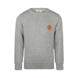 Koko Noko-Jongens Sweater met ronde hals-Grijs