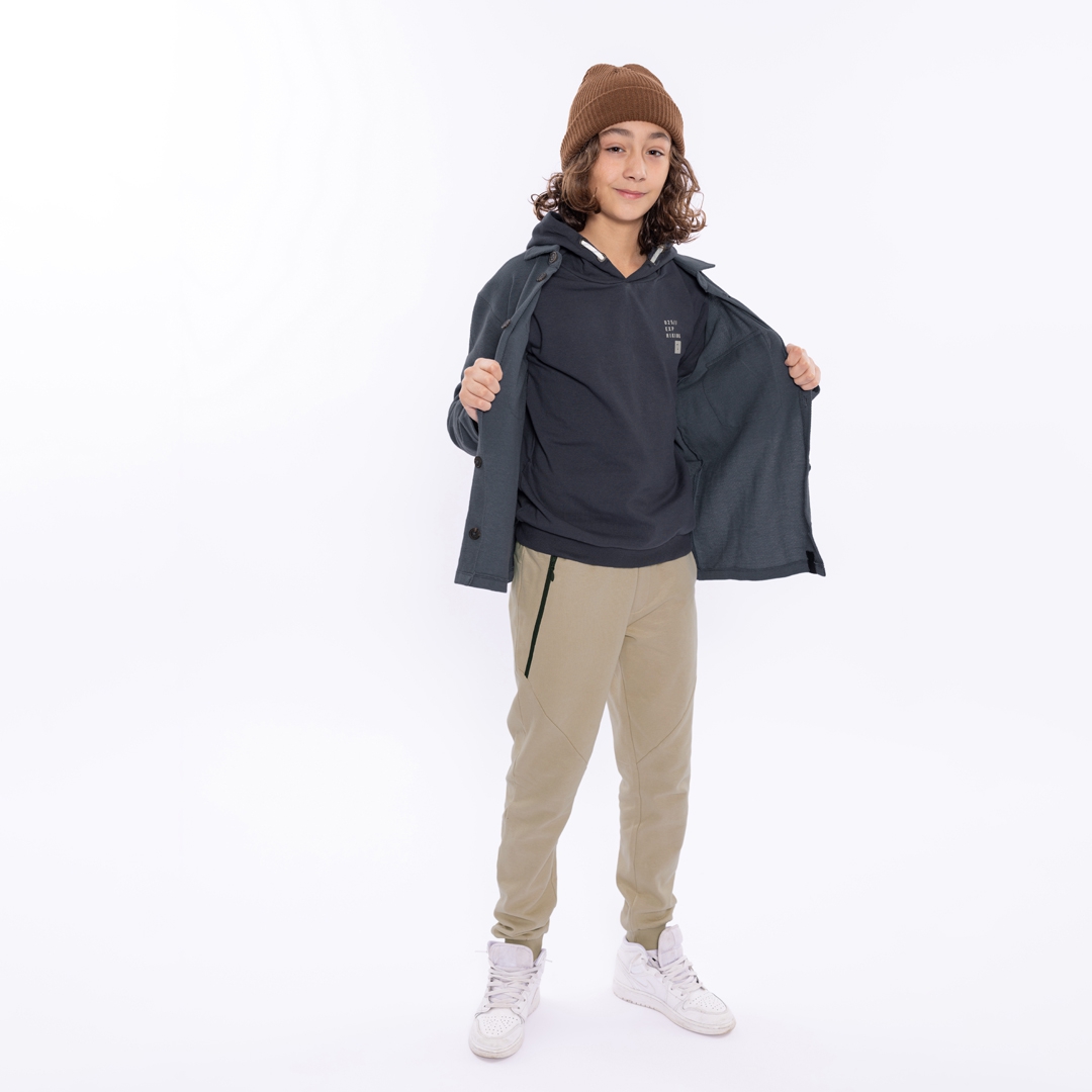 No Way Monday-Jongens Joggingbroek-Licht grijs