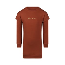 Koko Noko-Meisjes jurk Ls-Cognac