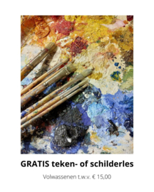 Teken en schilderles voor de volwassenen-Proefles