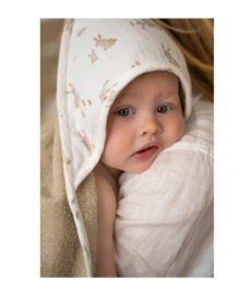 Little Dutch-Hooded Towel Baby Bunny-Beige