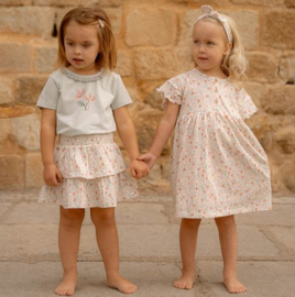 Little Dutch - Jurk korte mouw -Creme