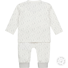 Dirkje-Babypakje 2 pce Bio Cotton-Gebroken wit