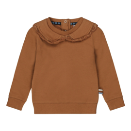 Dirkje-Meisjes sweater ls - Camel