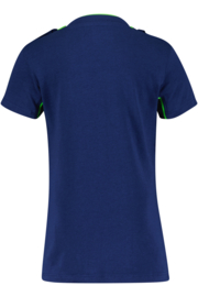 4President-Jongenss T-Shirt Chiel-Wave AOP Blauw
