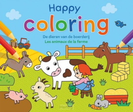 Deltas- Happy Coloring- De dieren van de boerderij- Multi colour