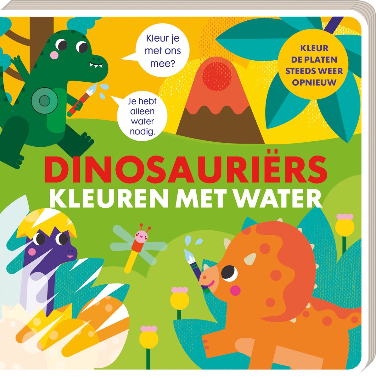 Image Books-Kleuren met water-Dinoauriers-Meerdere kleuren