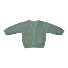 Little Dutch-Jongens gebreide vest-Forest green
