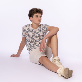 No Way Monday-Jongens  T-shirt ss-Beige